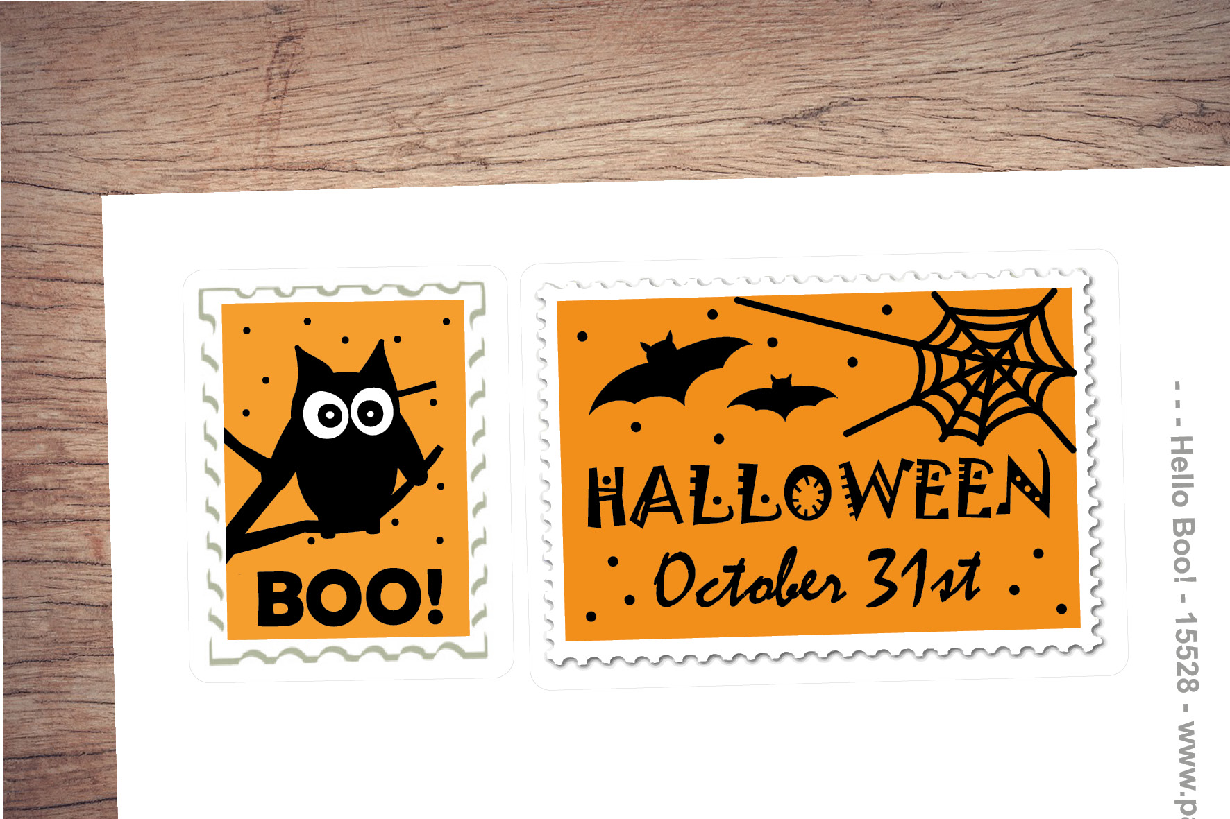 Halloween Stamps Sticker Set 