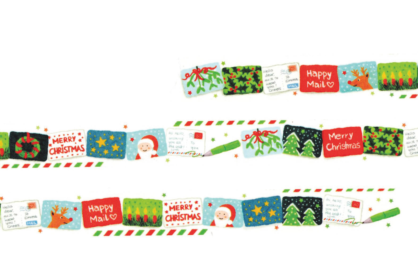 papersisters tape christmas postcards 