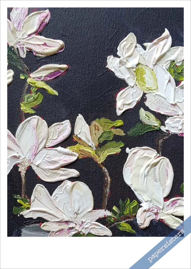 Flower-Power-Postkarte-Postcard-Magnolia Flower Power - Magnolia -