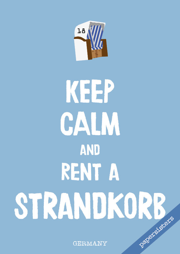 Keep calm Strandkorb - No.11