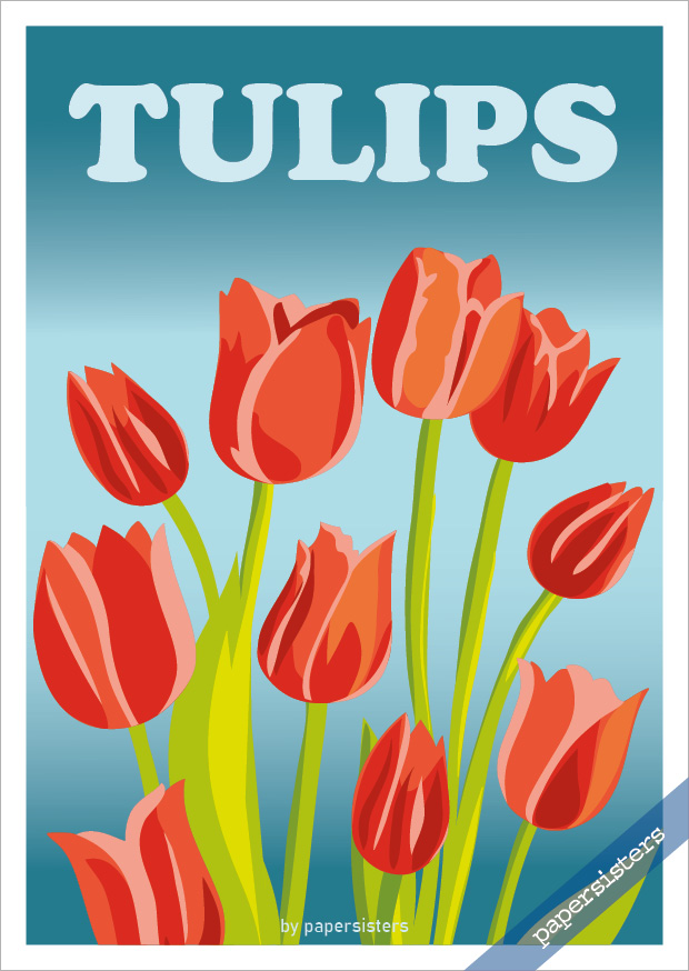 papersisters-Travel-Card-Postcard-Postkarte-Tulips
