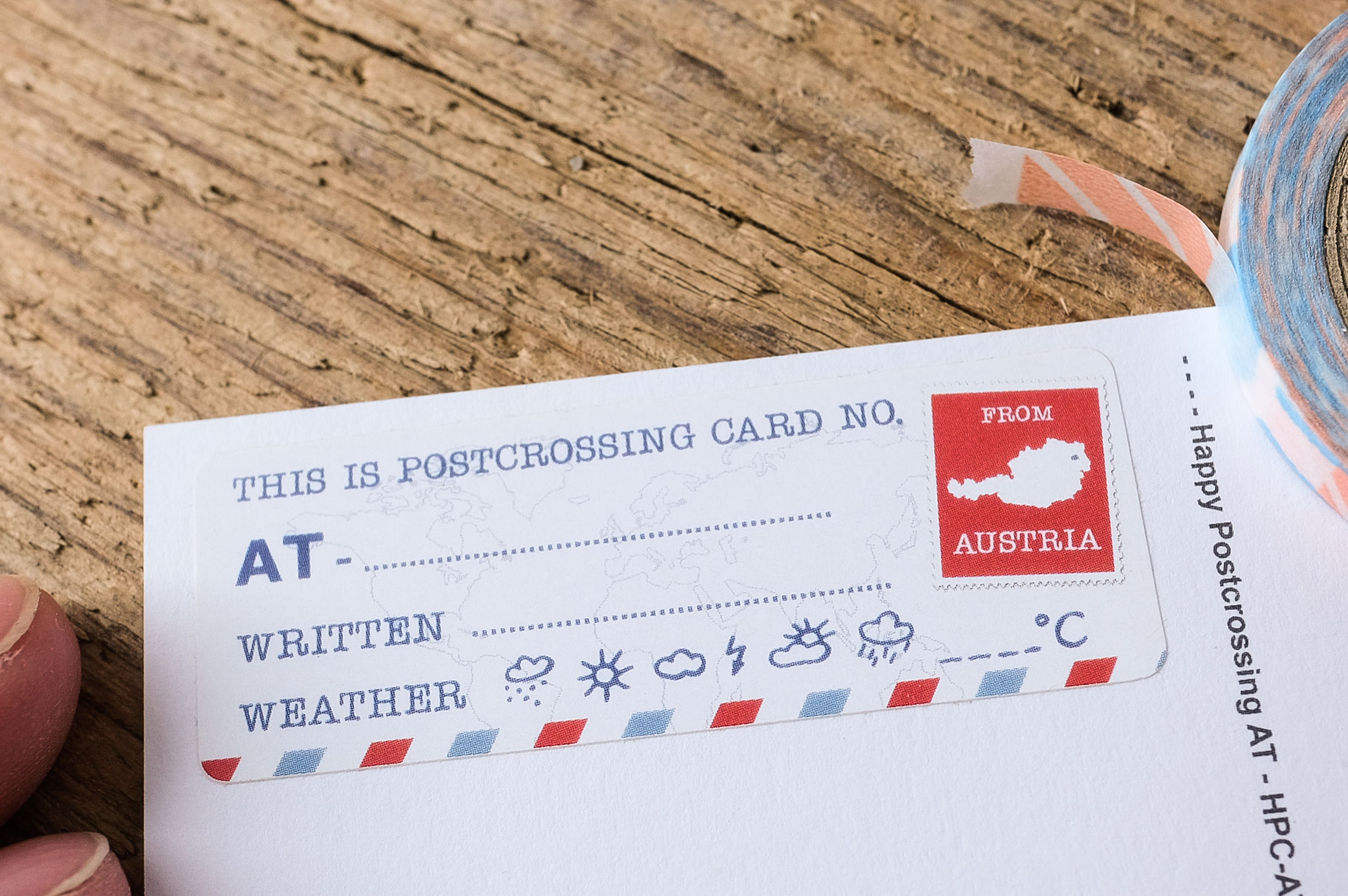 papersisters-Postcrossing-Postcard-ID-AT-sterreich-Wetter-Sticker-Aufkleber