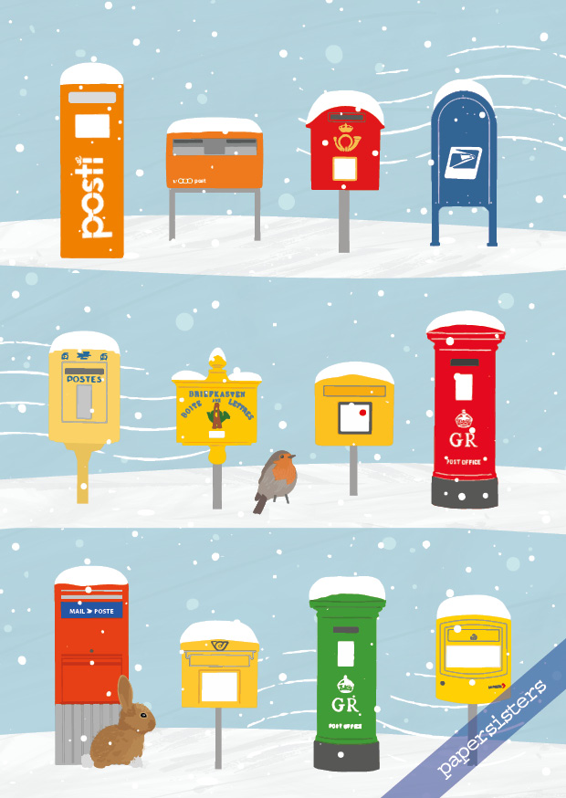 Mailboxes in Snow