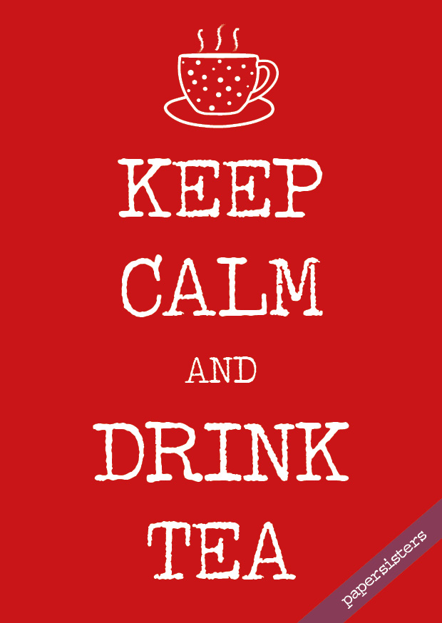papersisters-Postkarte-postcard-Keep-calm-and-drink-tea
