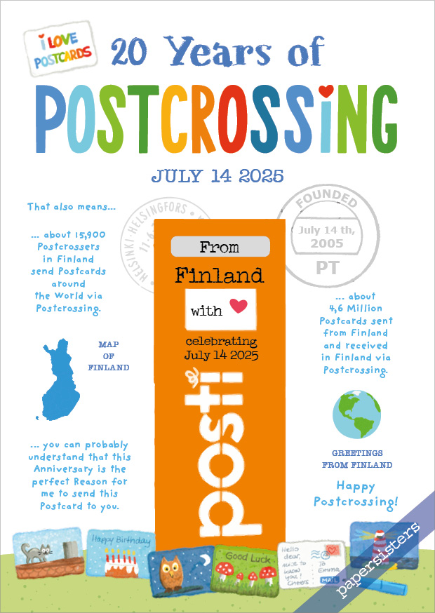 20 Years of Postcrossing FI