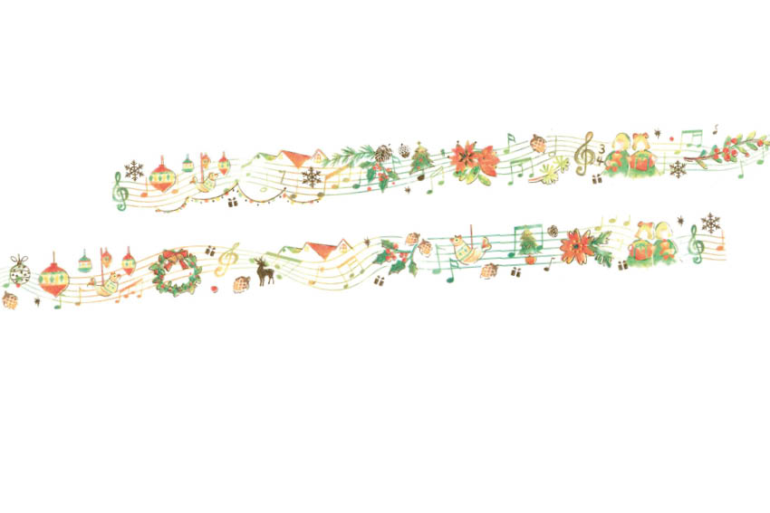 Masking Tape Glitter Christmas Songs