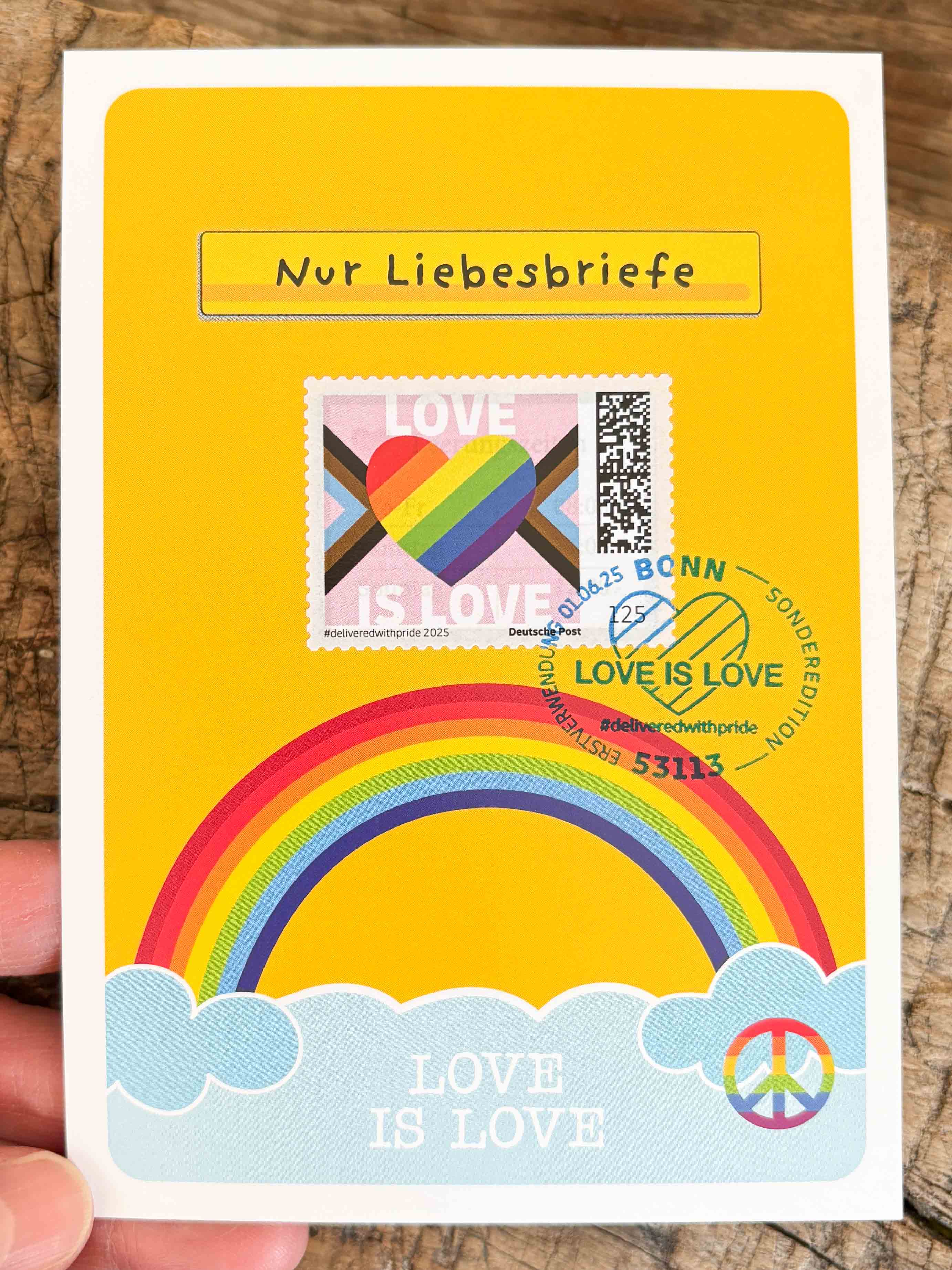 Maximumkarte Briefkasten Love is Love 