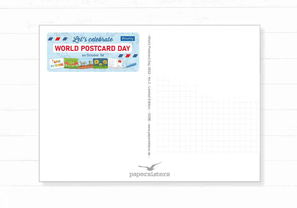 Celebrating World Postcard Day Sticker Set 40 Stück 