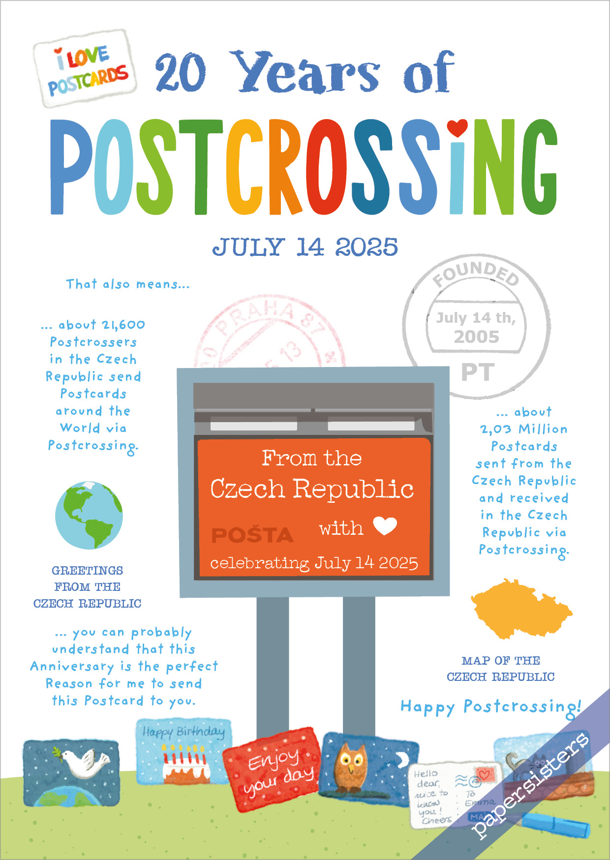 20 Years of Postcrossing CZ