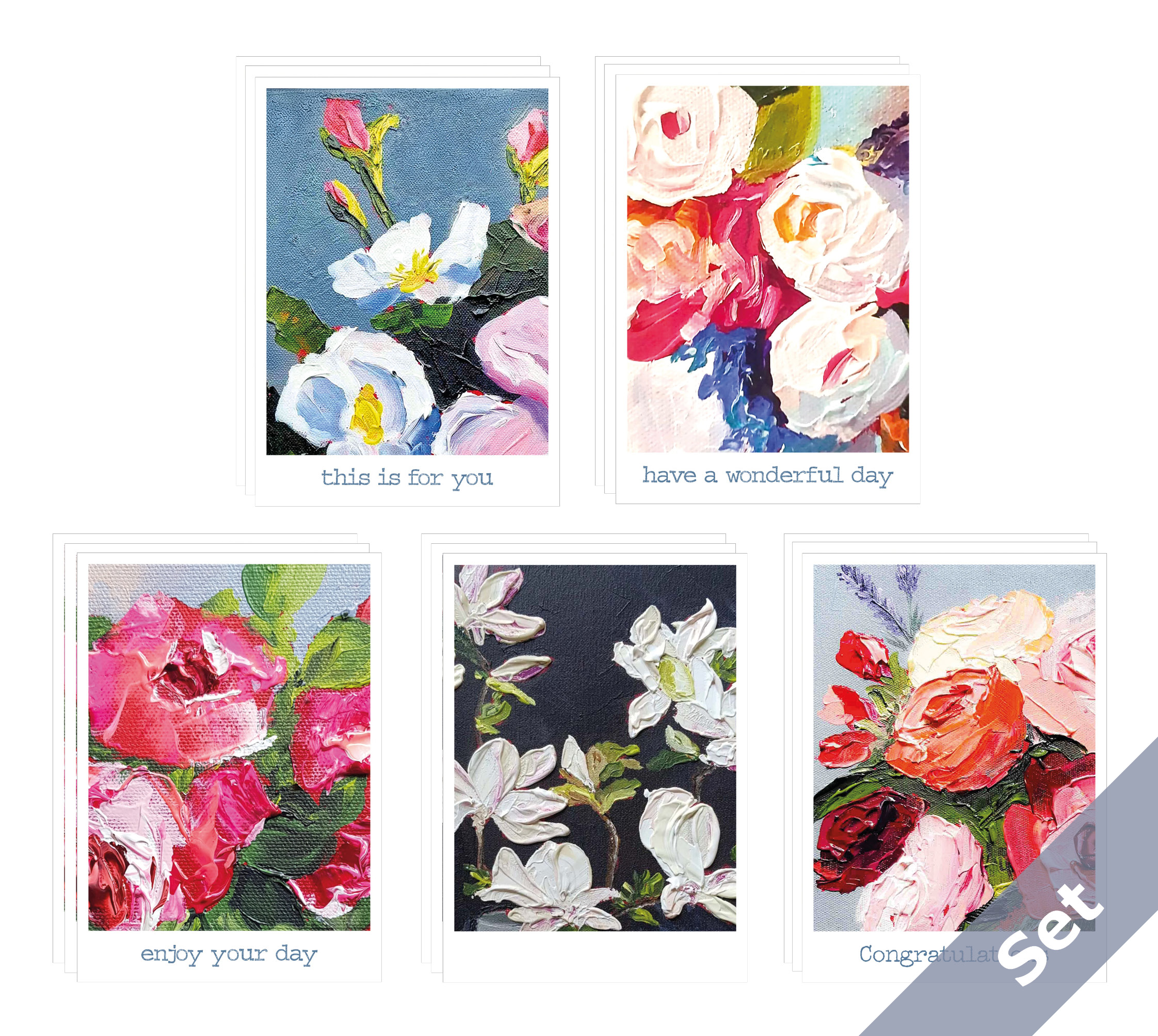 papersisters-Flower-Power-Postcard-Set