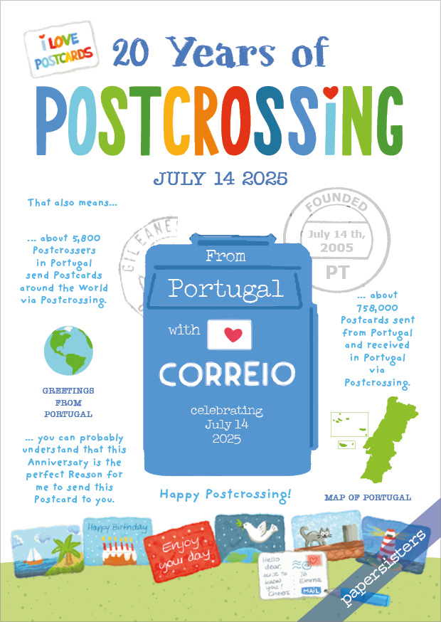 20 Years of Postcrossing PT