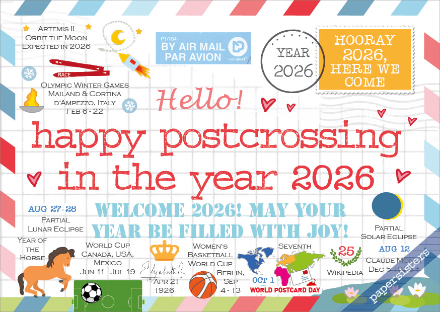 Happy Postcrossing - 2026