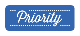 S* Sticker Priority dotted 5er