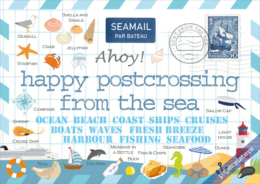 Happy Postcrossing - from the Sea