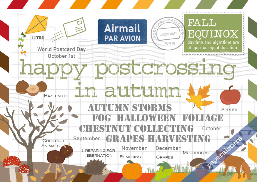 papersisters-Happy-Postcrossing-autumn-HPC-Autumn-postcard-Postkarte
