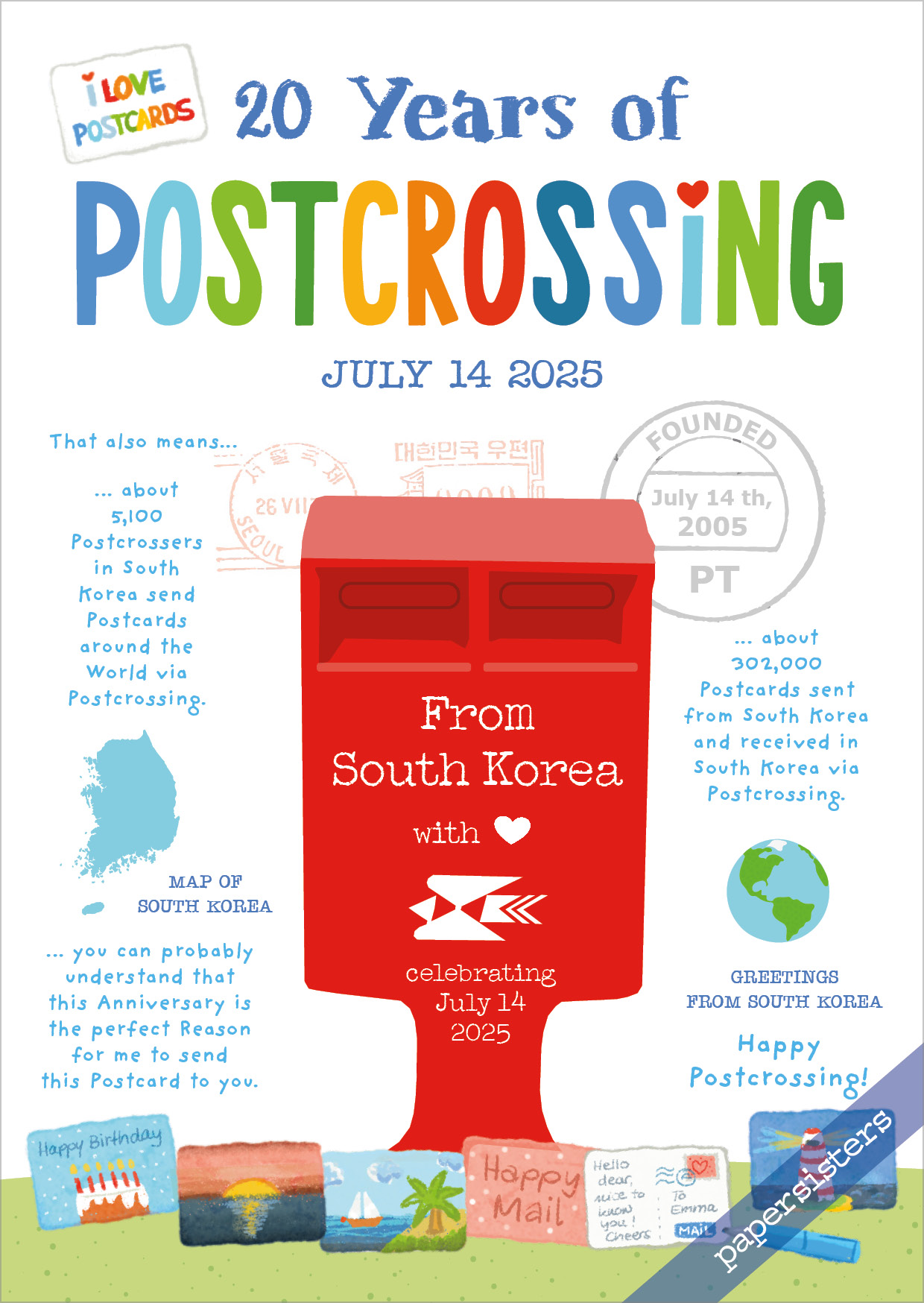 20 Years of Postcrossing KR
