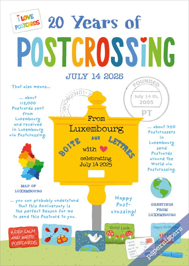 20 Years of Postcrossing LU