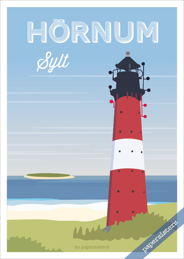 papersisters-Postkarte-Leuchtturm-H-rnum