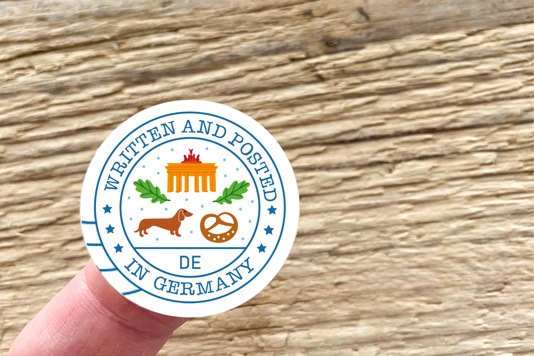  Germany Postmarks Sticker Set 