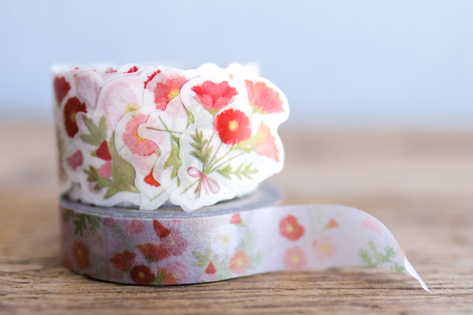 papersisters-Washi-Roll-Sticker-Hana-Kotoba-Poppies-Flower-3