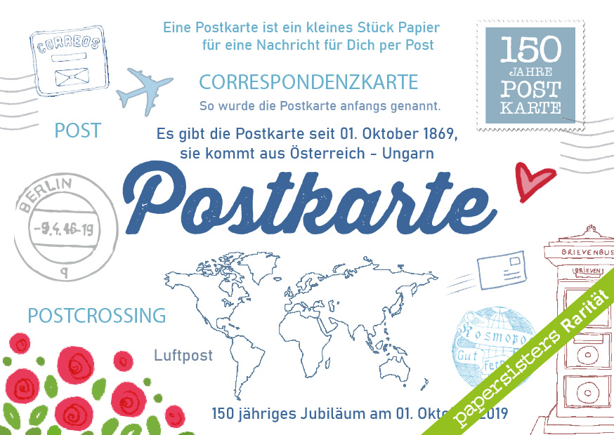 150 Jahre Postkarte * Rarity