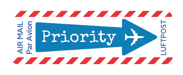 S* Sticker Priority Pfeil 45x15 mm 5er