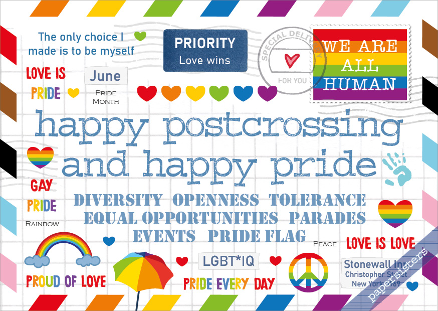 papersisters-Happy-Postcrossing-HPC-Postcard-Series-Pride Happy Postcrossing - Pride