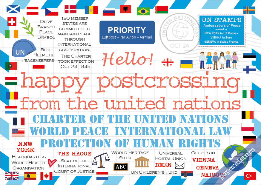 Happy Postcrossing United Nations Happy Postcrossing United Nations