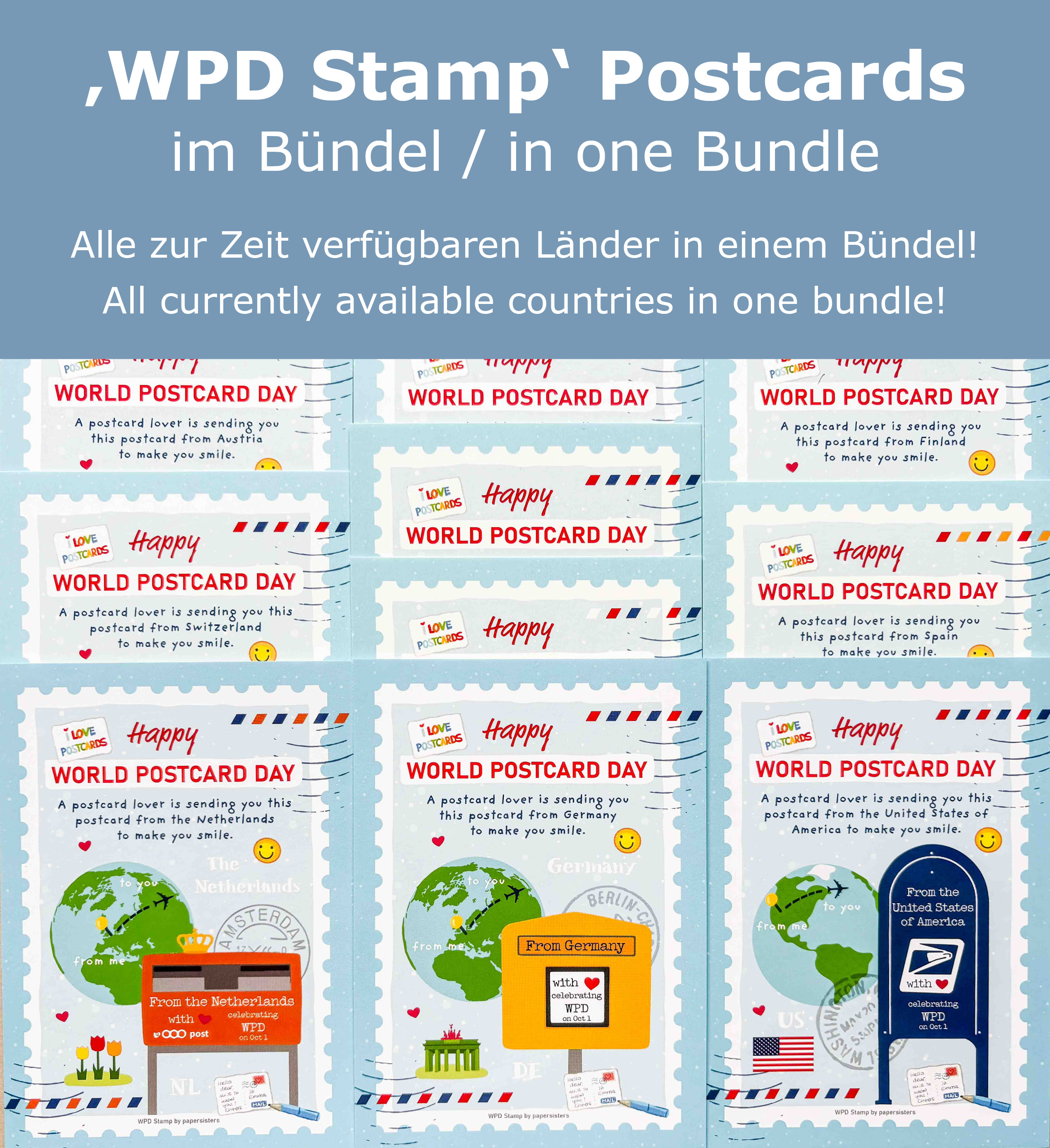 WPD Stamp Serie - alle 34 verfügbaren Designs