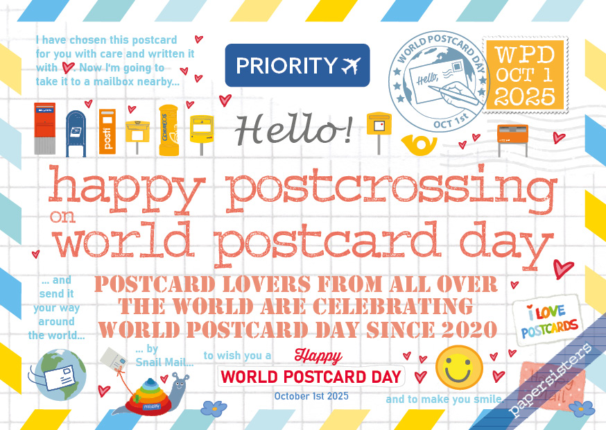 Happy Postcrossing - World Postcard Day 2025 