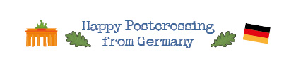 S* Sticker Happy Postcrossing from Germany 3 - 5er