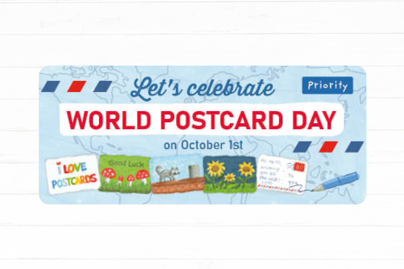 Celebrating World Postcard Day Sticker Set 40 pieces