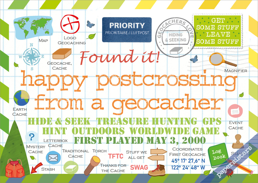 Happy Postcrossing - Geocacher