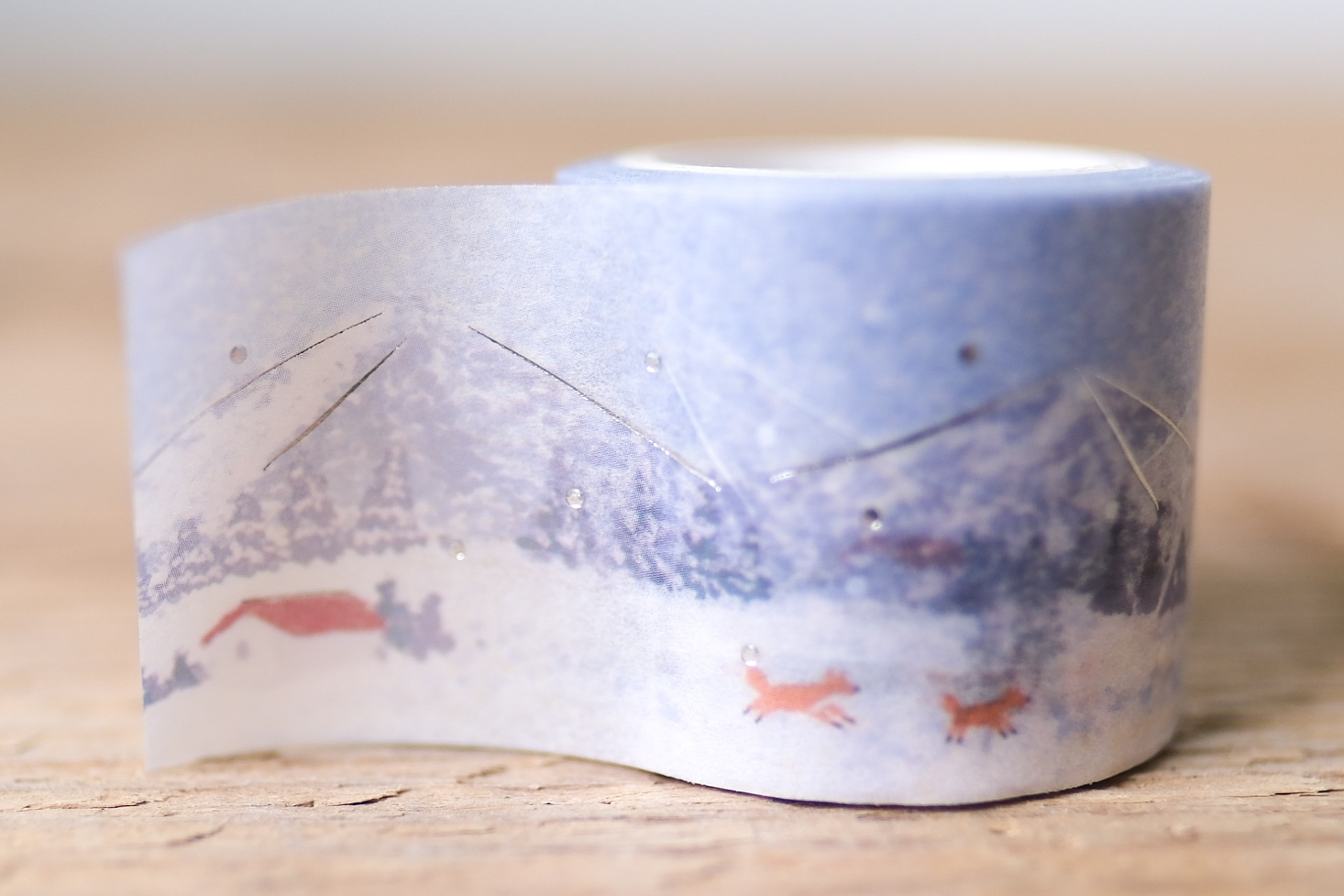 Masking Tape Glitter Snow Mountain