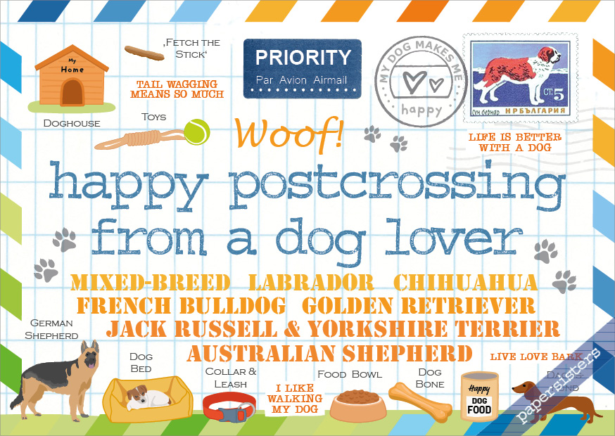 Happy Postcrossing - Dog Lover
