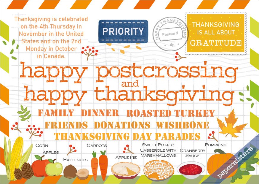 papersisters-Postcard-Happy-Postcrossing-HPC-Thanksgiving