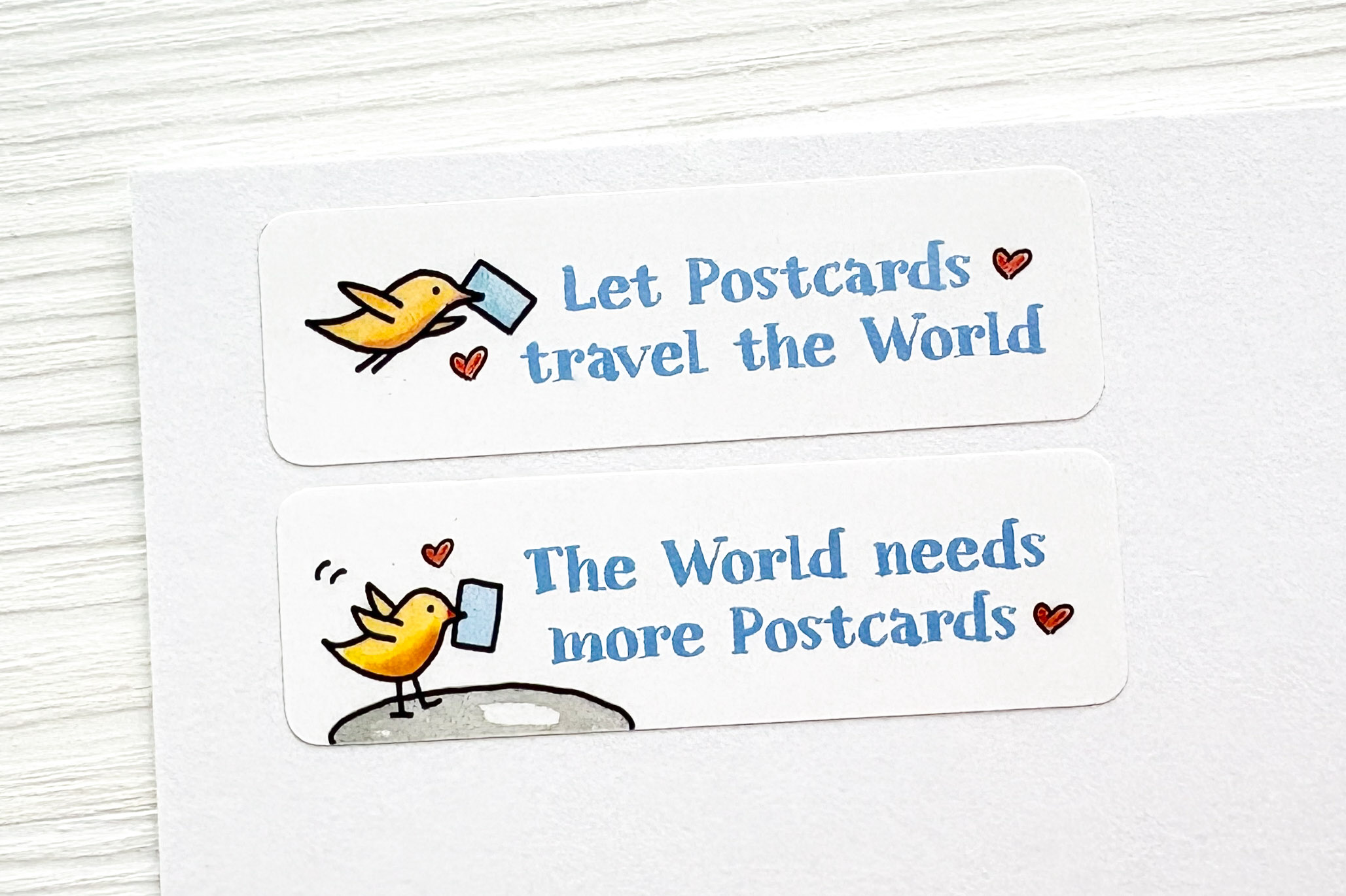 For Postcards only Sticker Set