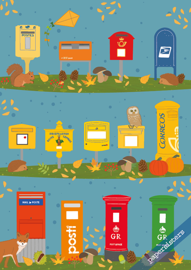 Autumn Mailboxes