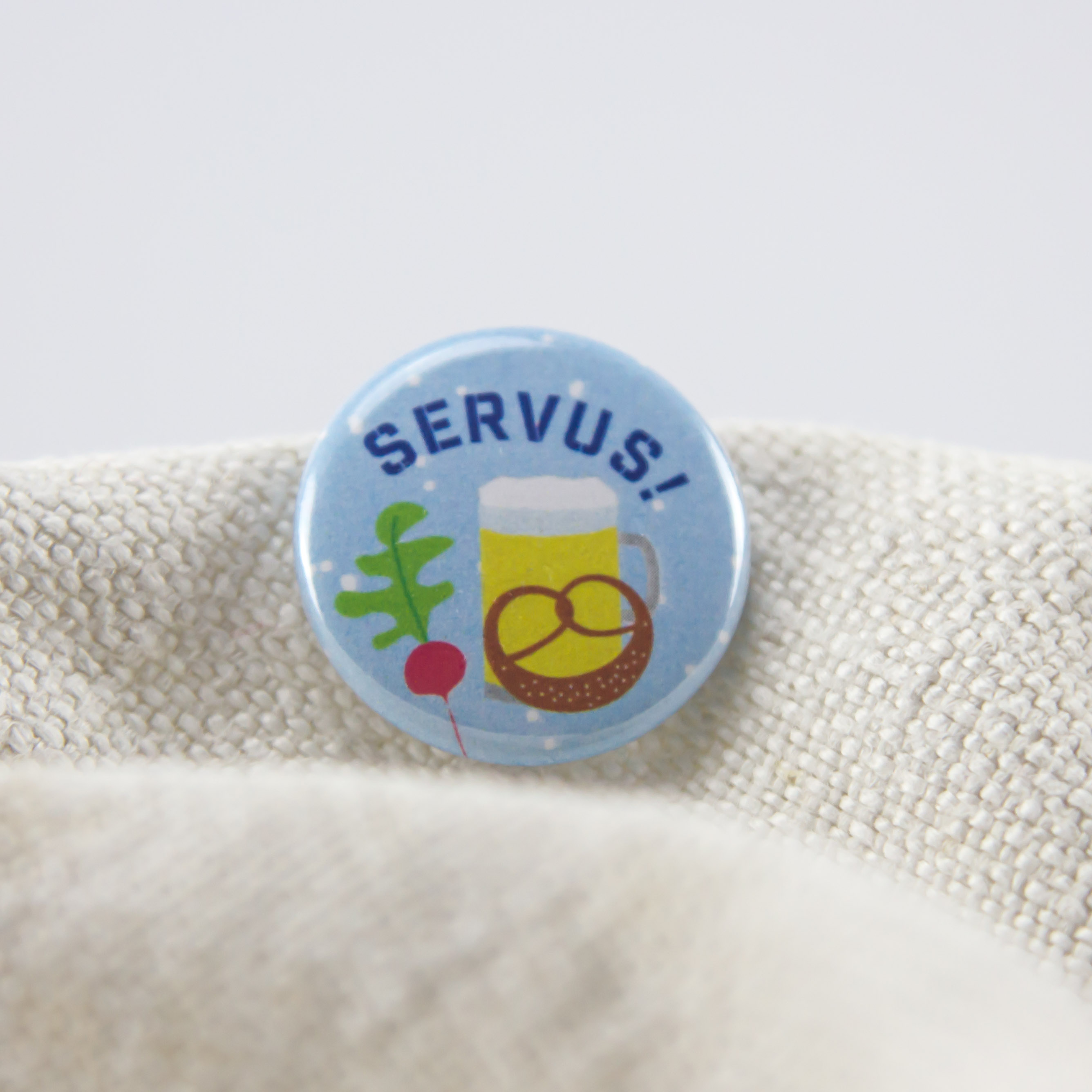 papersisters-Button-Servus Button "Servus"