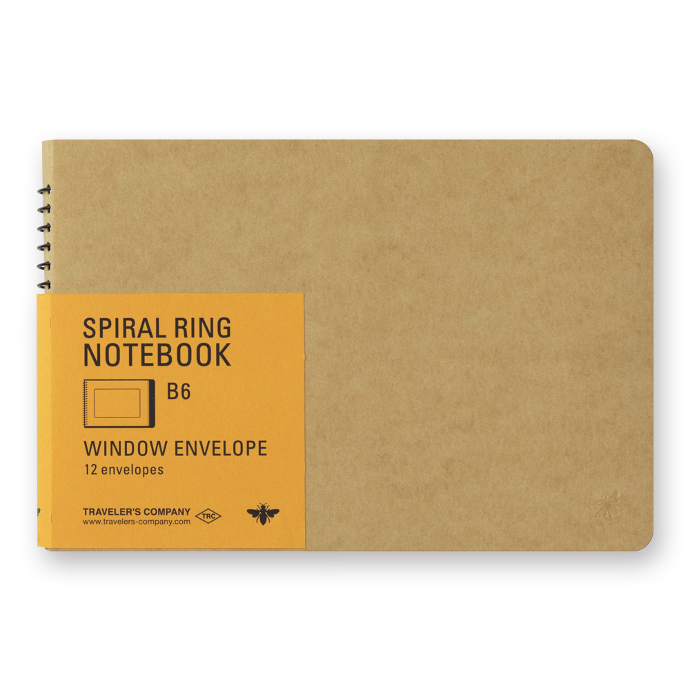 TRC Spiral Ring Notebook B6 Window Envelope