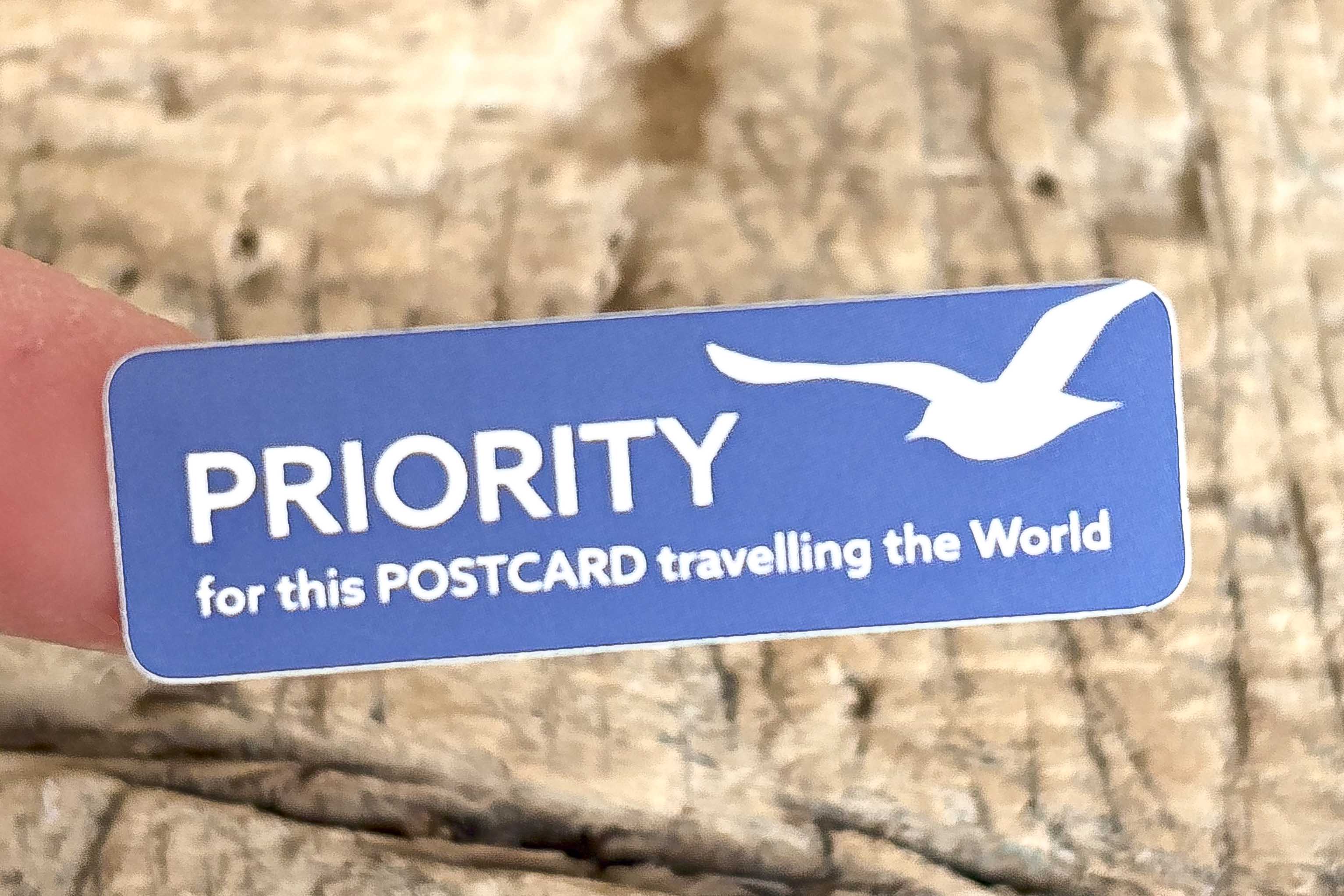 Priority for this Postcard Sticker Set 60 Stück