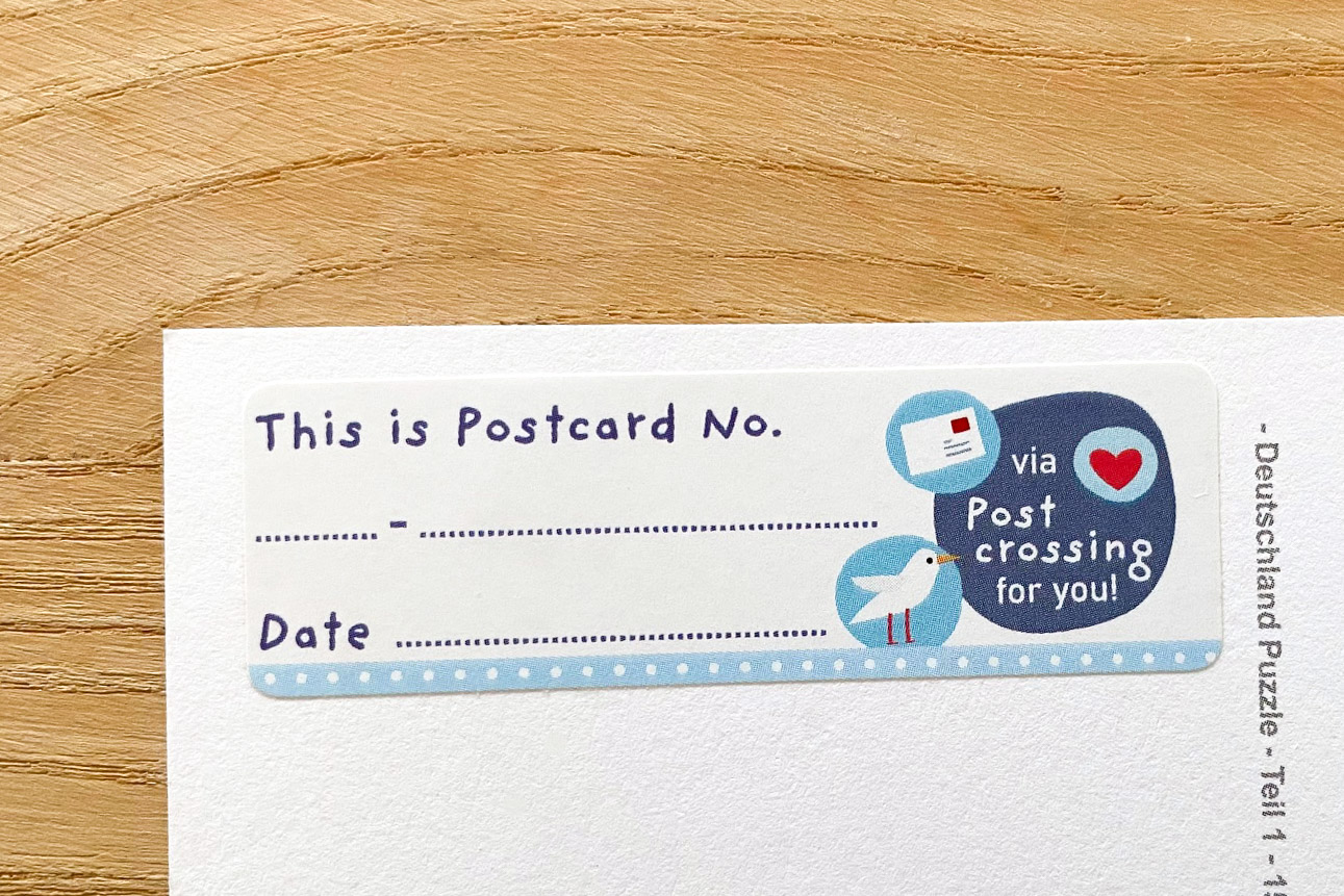 Postcard ID Sticker Set Lovely Mail 50 Stück