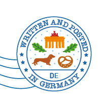 S* Sticker Postmark Germany rund 5er