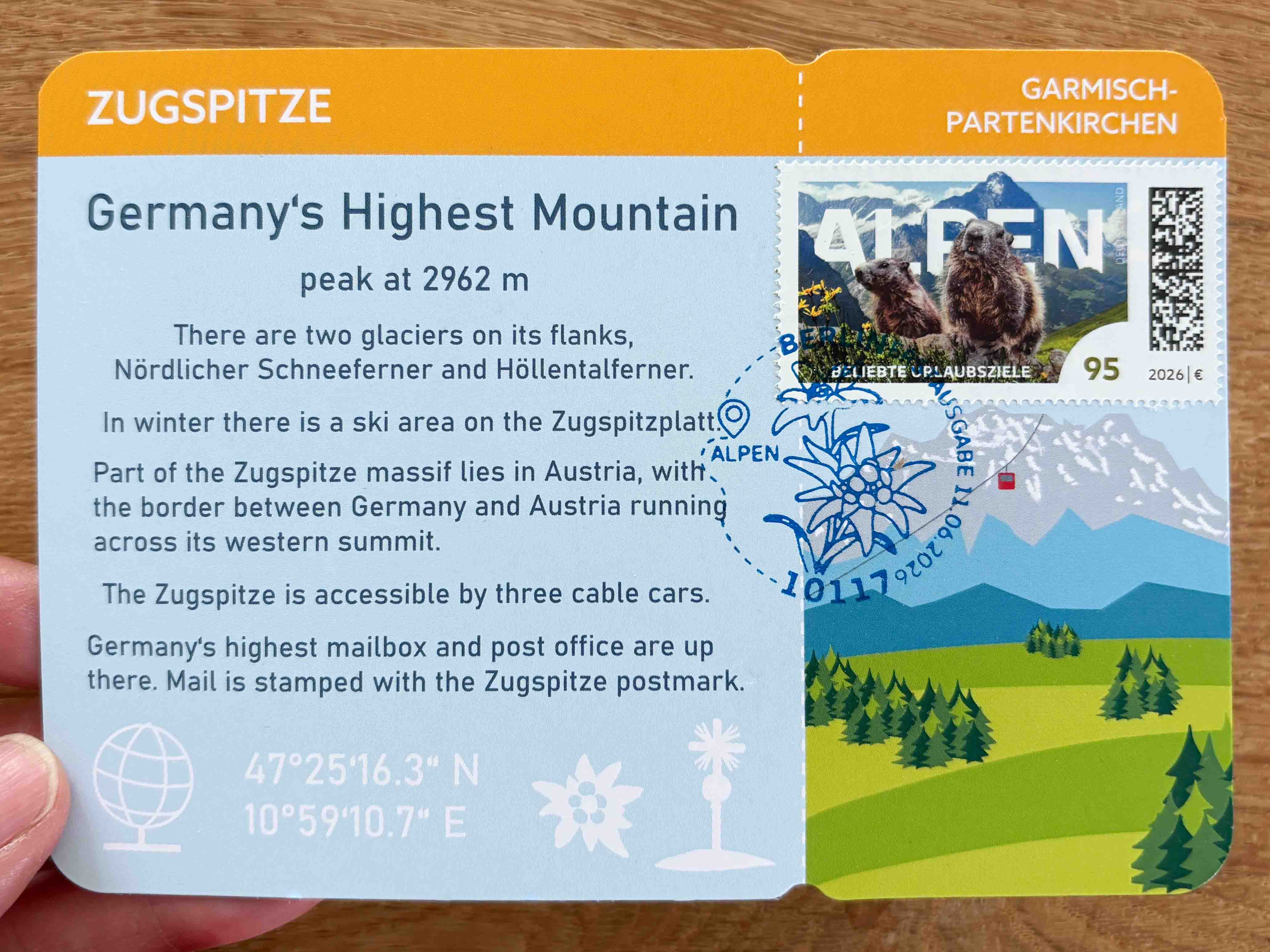 Maximum Postcard Alpen * Alps