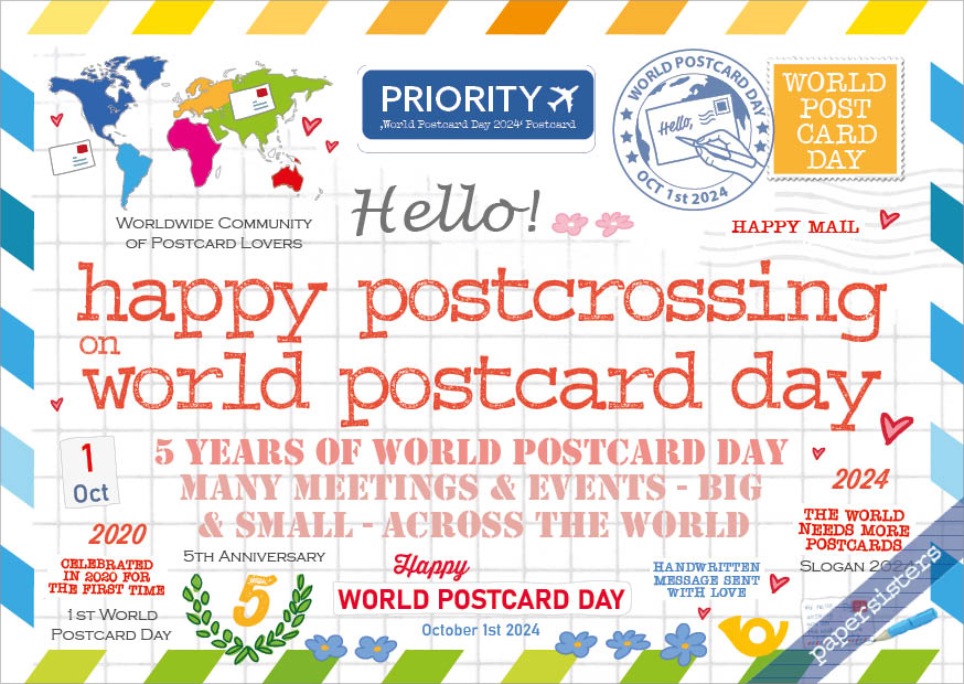 Happy Postcrossing - World Postcard Day 2024