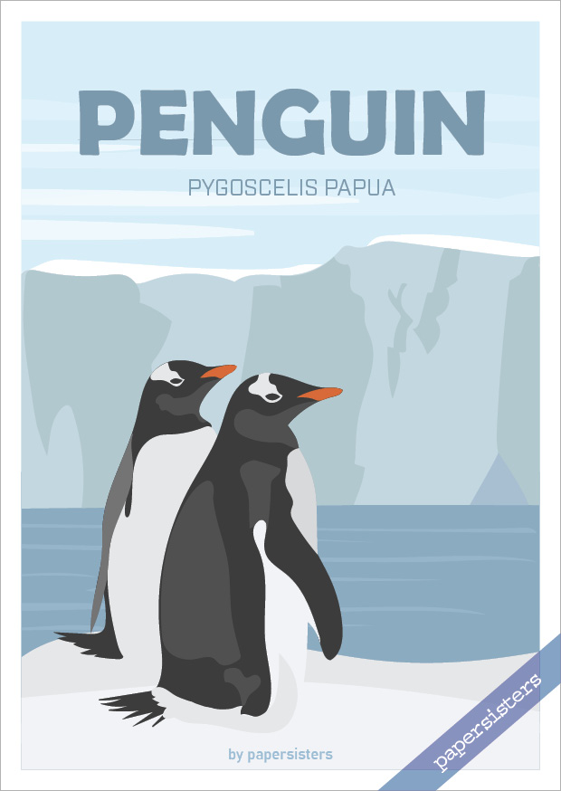 papersisters-Postcard-Penguin