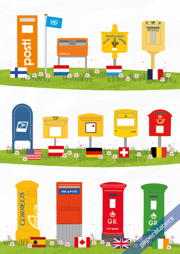 Mailboxes and Flags