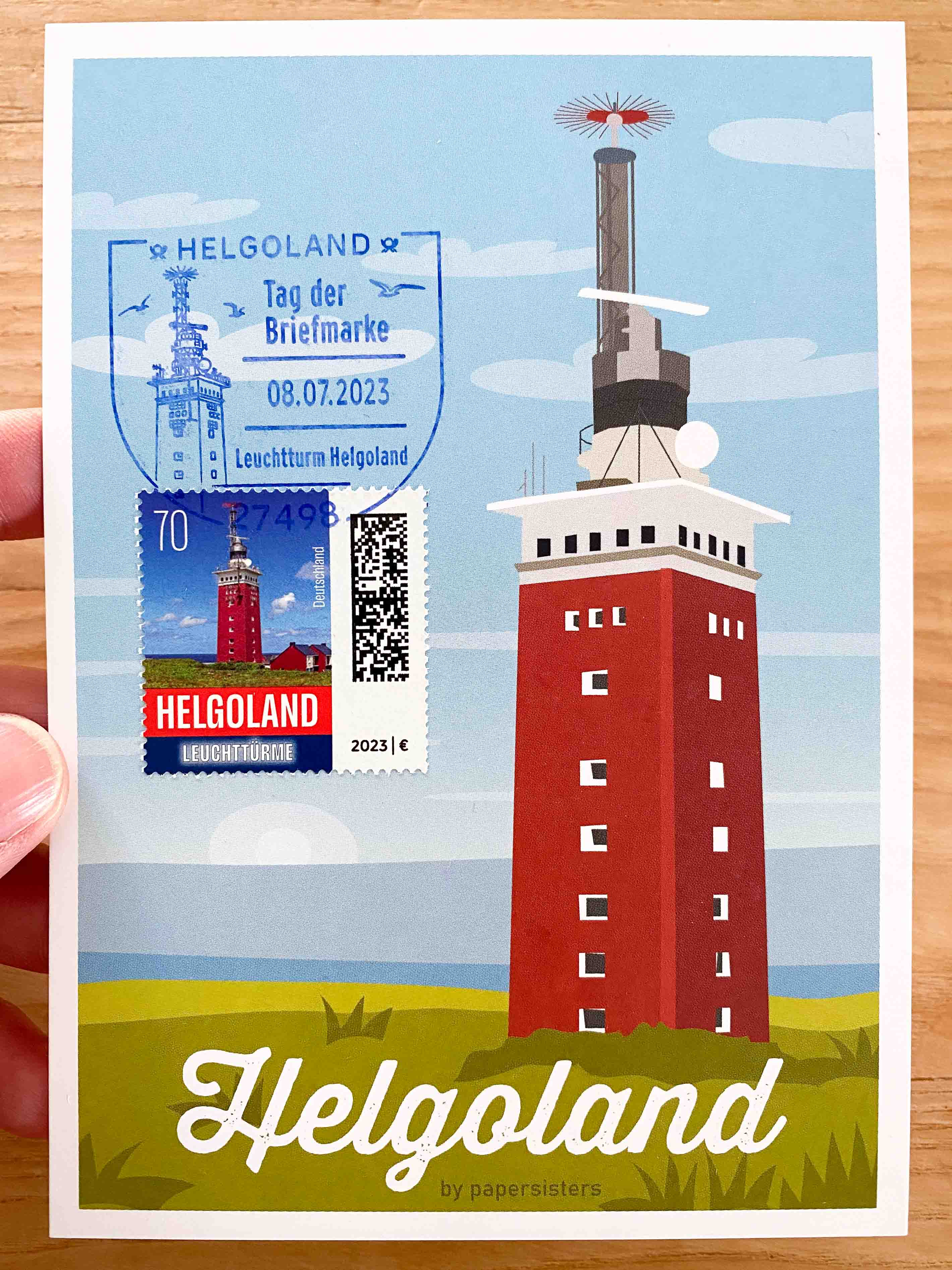 Maximumkarte Leuchtturm Helgoland
