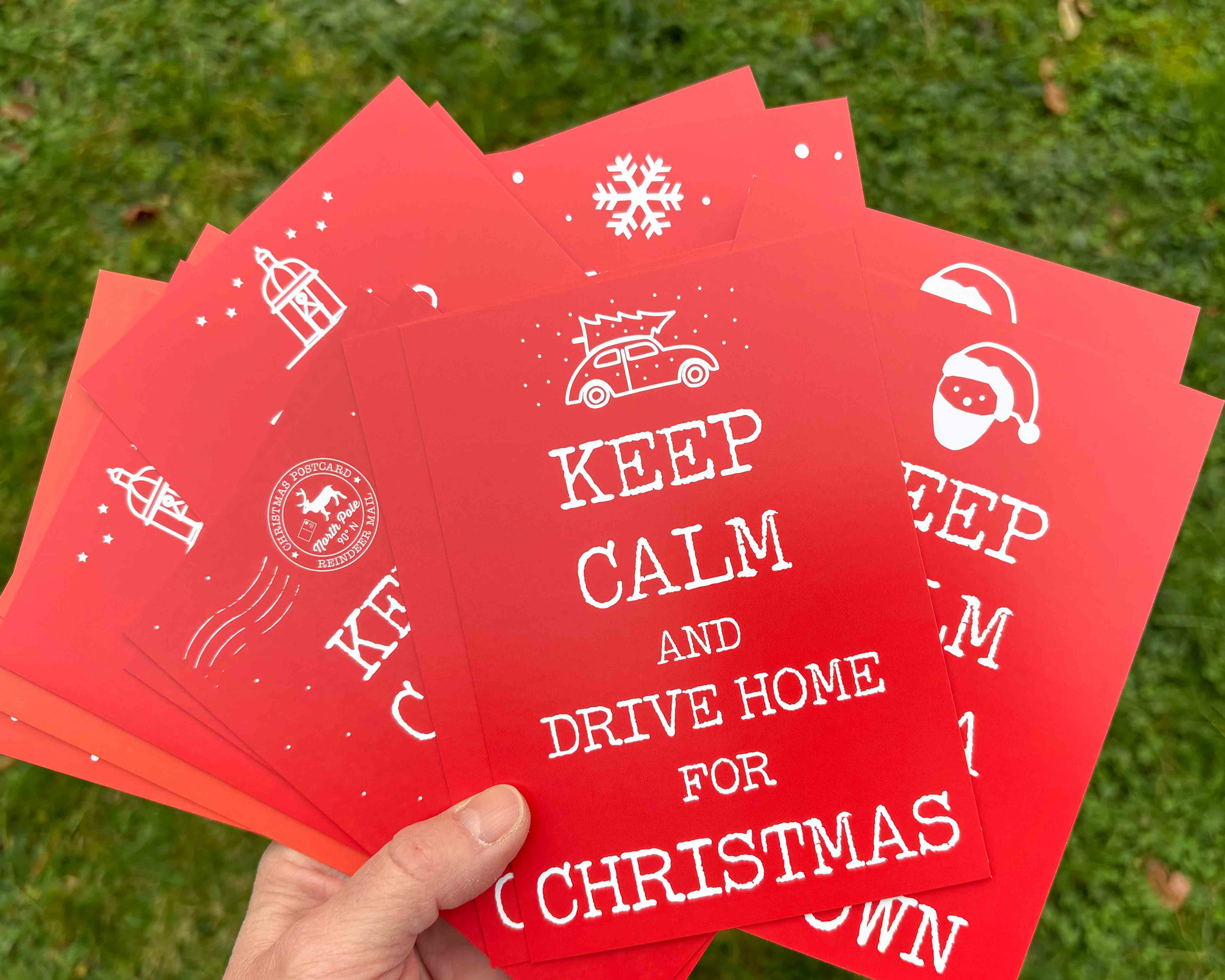 Christmas Keep Calm - set of 15 cards