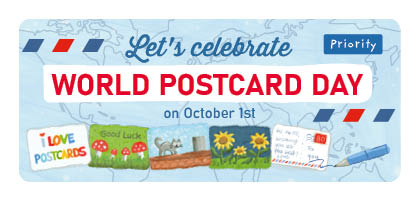 S* Sticker Celebrating World Postcard Day 5er